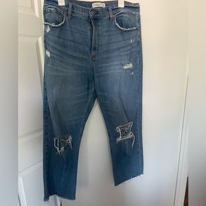 Abercrombie & Fitch The Ankle Straight Ultra High Rise